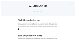 Desktop Screenshot of gulamshakir.com