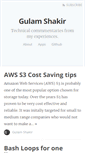 Mobile Screenshot of gulamshakir.com